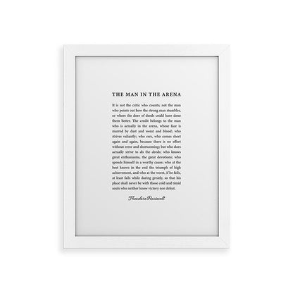 The Man In The Arena Framed Art Print Gallery Image 73