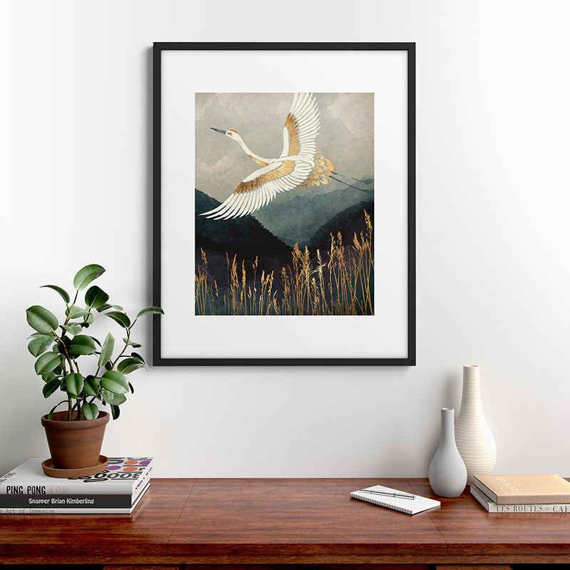 Elegant Flight Framed Art Print Gallery Image 9