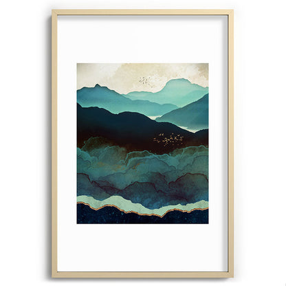 Indigo Mountains Framed Art Print Gallery Image 102