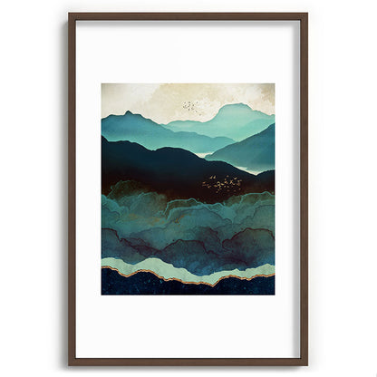Indigo Mountains Framed Art Print Gallery Image 94