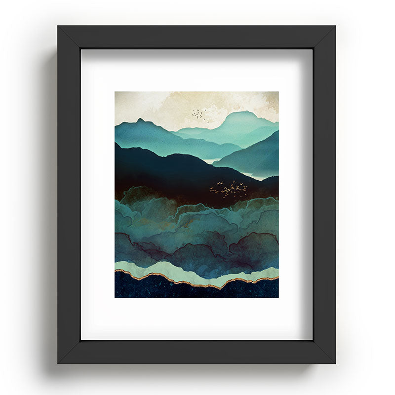 Indigo Mountains Framed Art Print Gallery Image 80