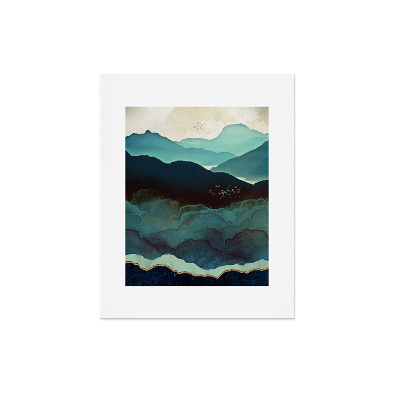 Indigo Mountains Art Print Gallery Image 6
