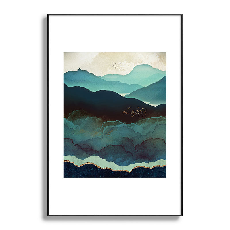 Indigo Mountains Framed Art Print Gallery Image 117