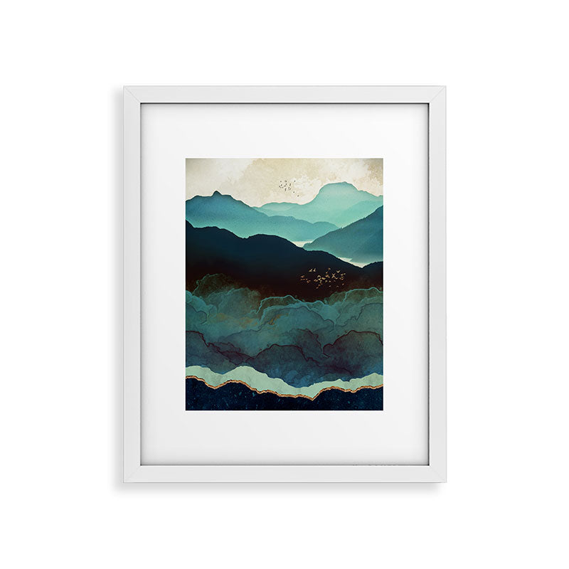 Indigo Mountains Framed Art Print Gallery Image 36