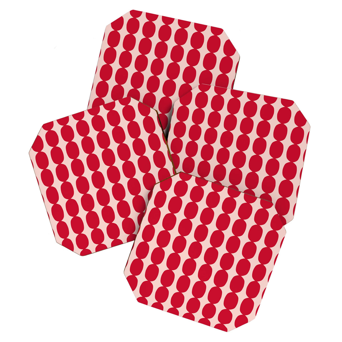 Cherry and Strawberry Cream Puff Bubble Chain Coaster Gallery Image 1