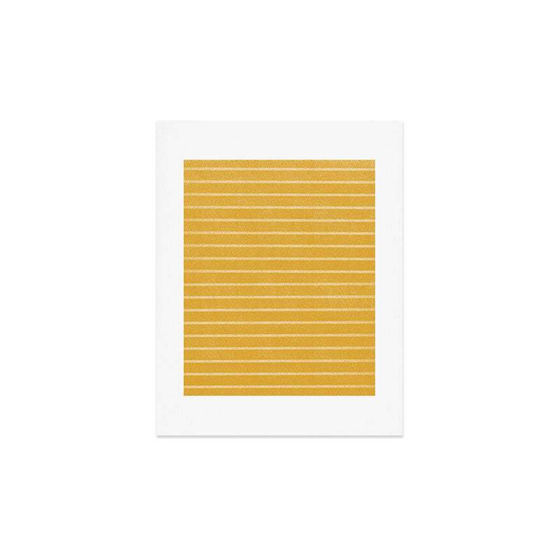 Classic Stripe (Yellow) Art Print Gallery Image 2