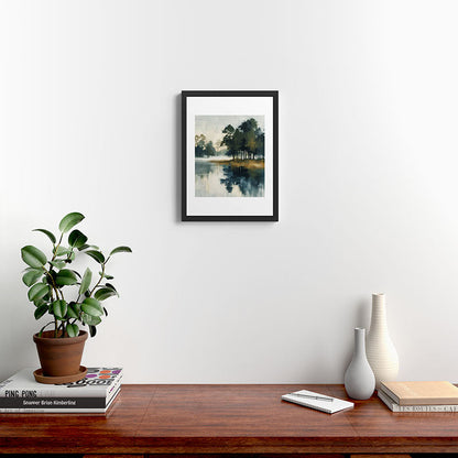 Country Lake II Framed Art Print Gallery Image 3