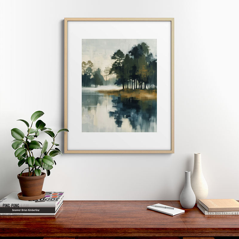 Country Lake II Framed Art Print Gallery Image 21