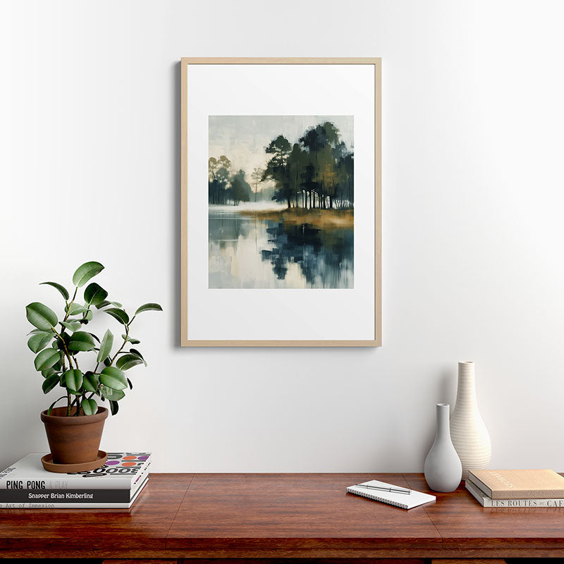 Country Lake II Framed Art Print Gallery Image 20