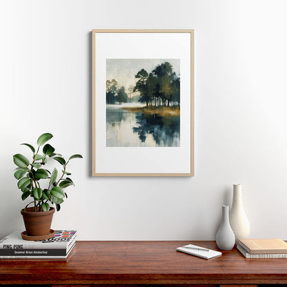 Country Lake II Framed Art Print Gallery Image 20