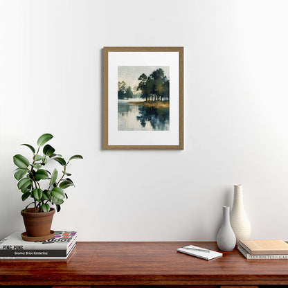 Country Lake II Framed Art Print Gallery Image 40
