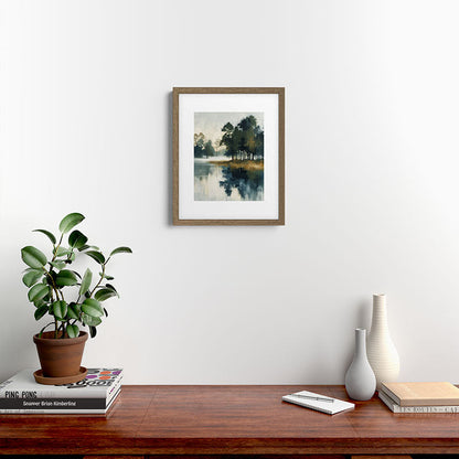 Country Lake II Framed Art Print Gallery Image 11