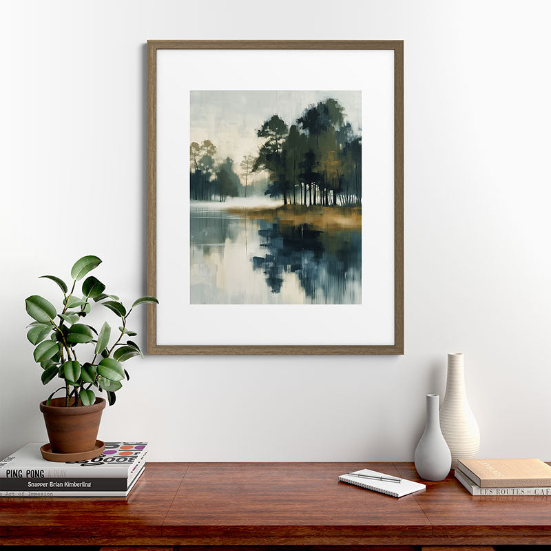 Country Lake II Framed Art Print Gallery Image 42