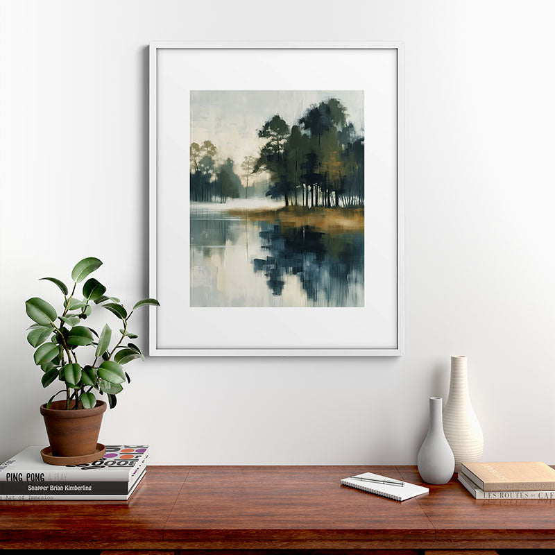 Country Lake II Framed Art Print Gallery Image 28