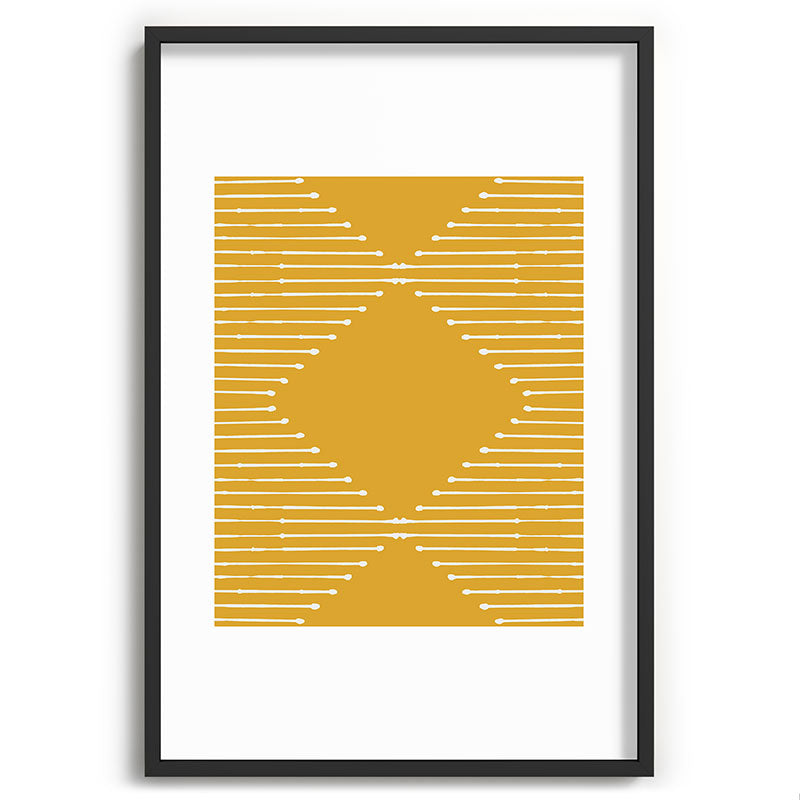 Geo (Yellow) Framed Art Print Gallery Image 36