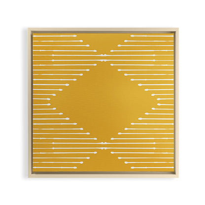 Geo (Yellow) Framed Canvas Print Gallery Image 8