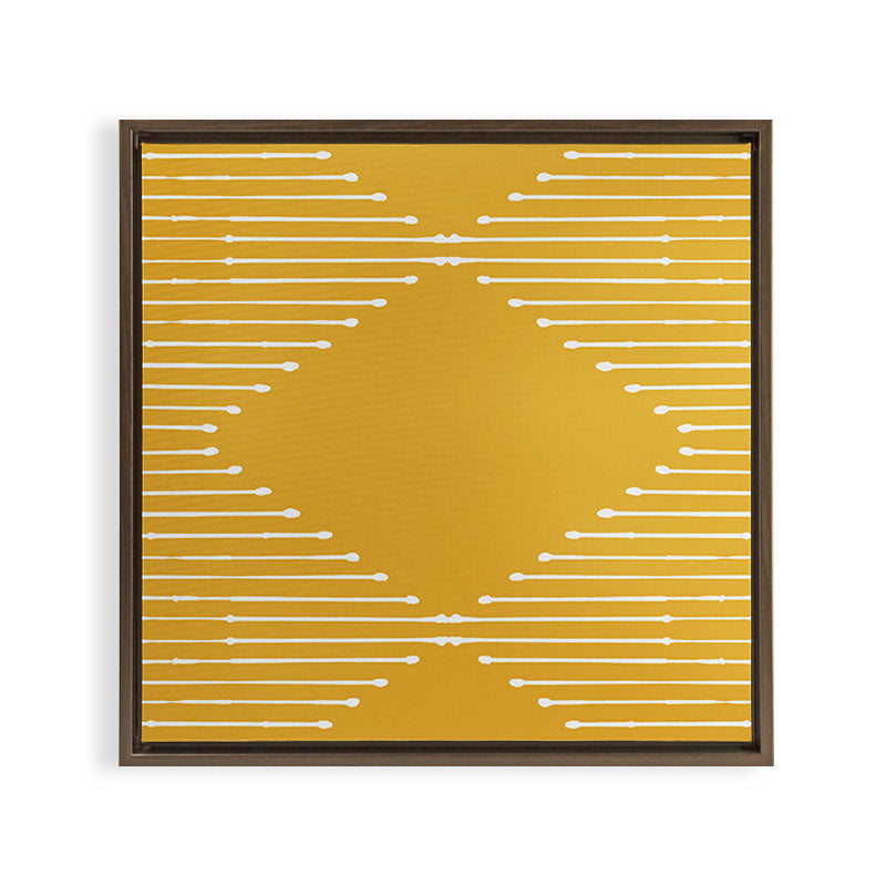 Geo (Yellow) Framed Canvas Print Gallery Image 5