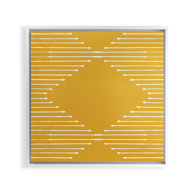 Geo (Yellow) Framed Canvas Print Gallery Image 11