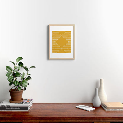 Geo (Yellow) Framed Art Print Gallery Image 10