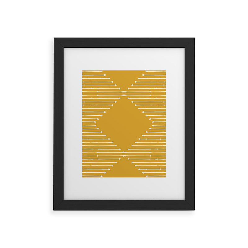 Geo (Yellow) Framed Art Print Gallery Image 18