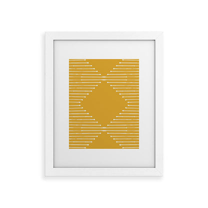 Geo (Yellow) Framed Art Print Gallery Image 32