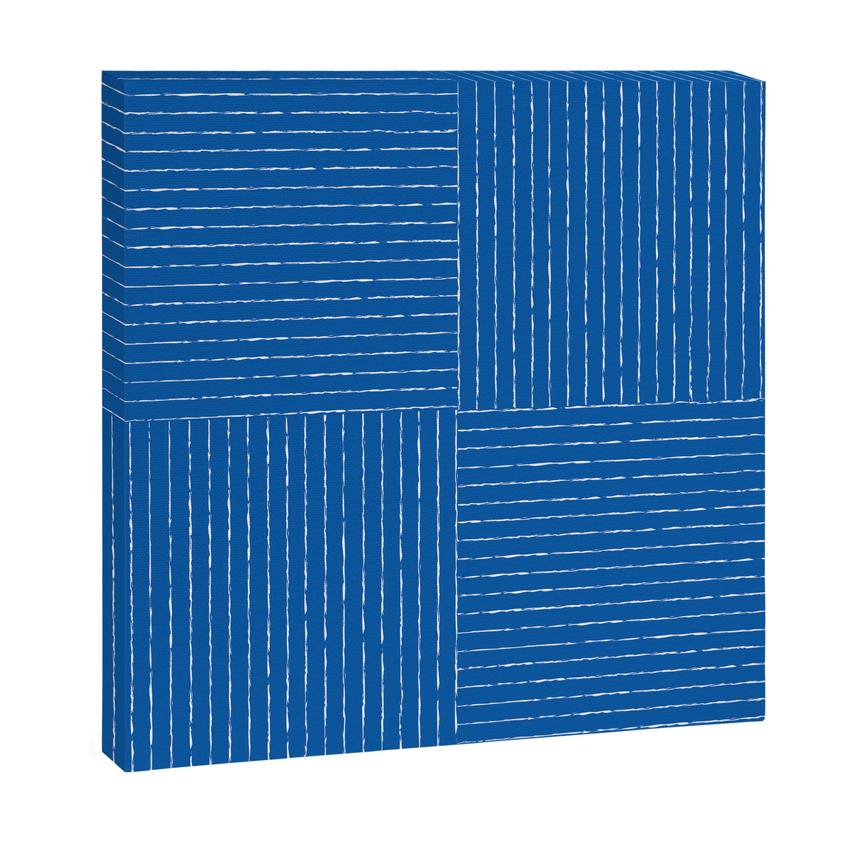 Lines III (Sapphire Blue) Canvas Print Gallery Image 3