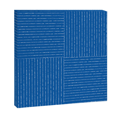 Lines III (Sapphire Blue) Canvas Print Gallery Image 3