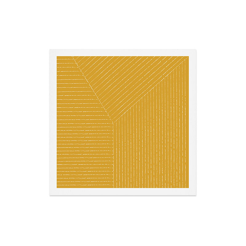 Lines (Mustard Yellow) Art Print Gallery Image 2