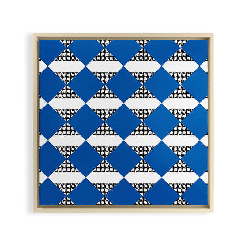 Modern boho (sapphire blue) Framed Canvas Print Gallery Image 8