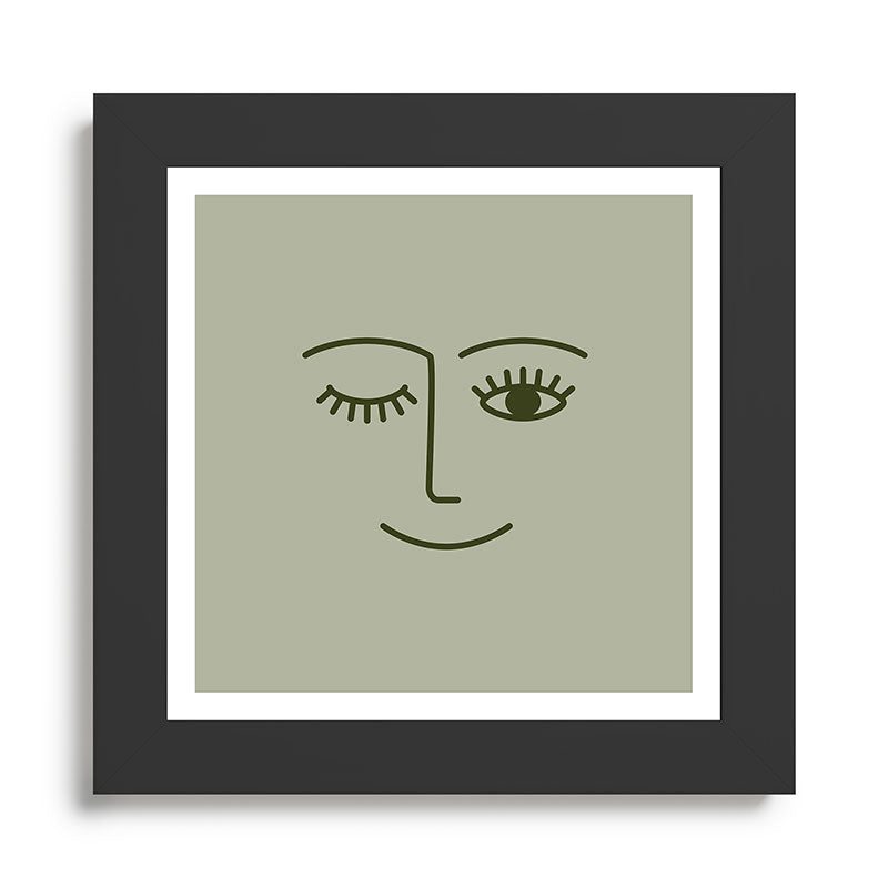 Wink (Green) Framed Art Print Gallery Image 13