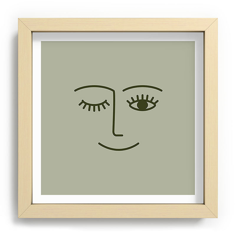 Wink (Green) Framed Art Print Gallery Image 29