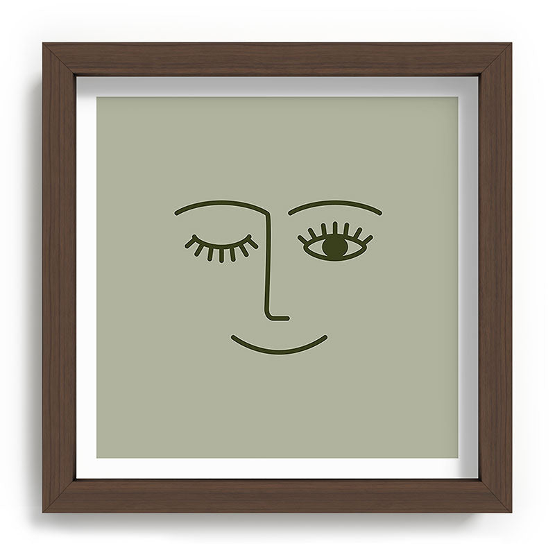 Wink (Green) Framed Art Print Gallery Image 27