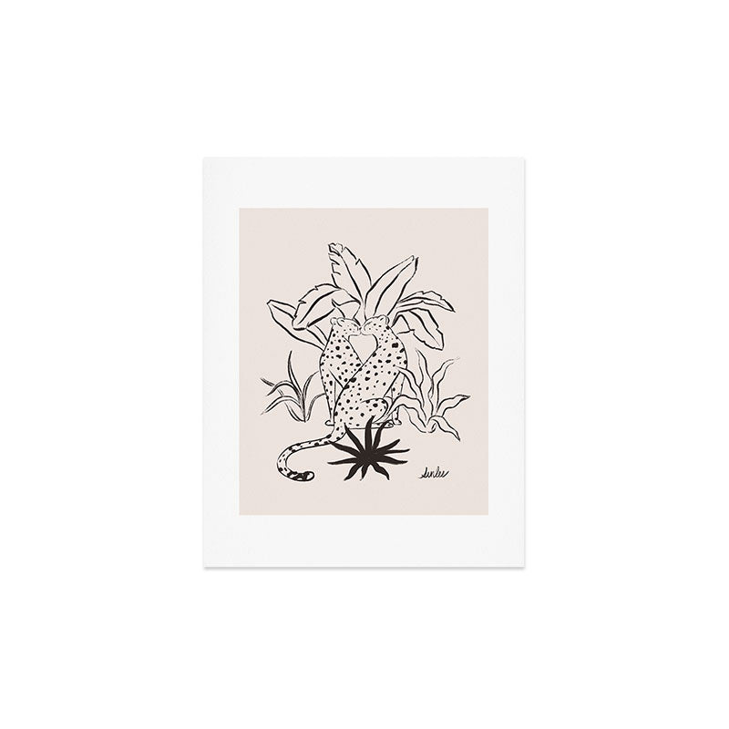 Cheetah Crush lines Art Print Gallery Image 3