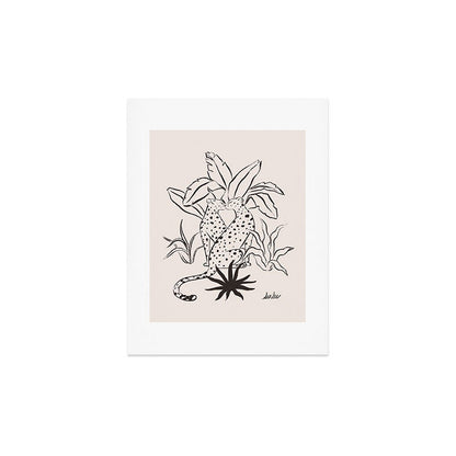 Cheetah Crush lines Art Print Gallery Image 3