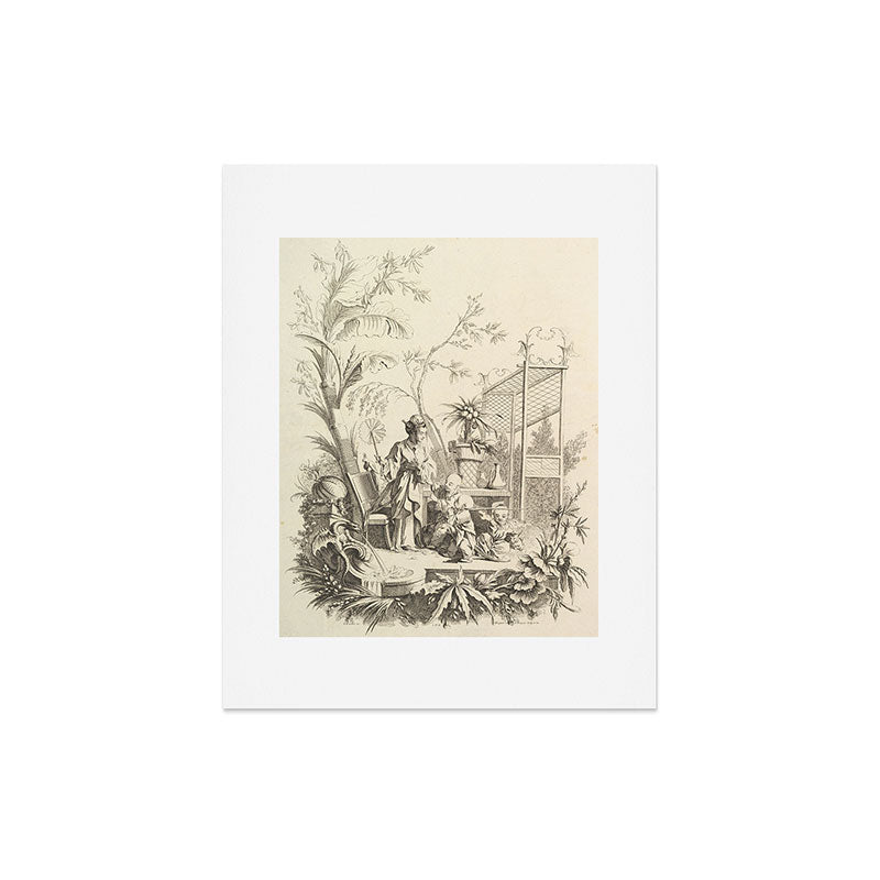 Grisaille Chinoiserie Art Print Gallery Image 4