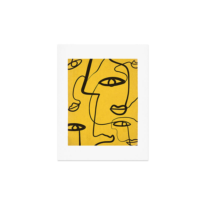 Abstract Faces 4 Art Print Gallery Image 2