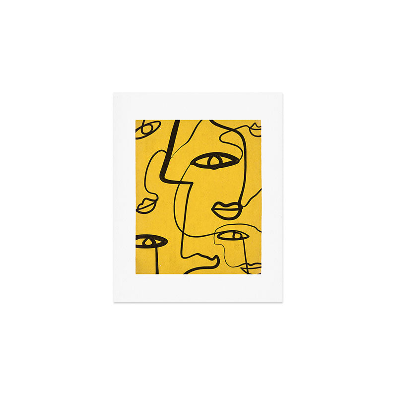 Abstract Faces 4 Art Print Gallery Image 1