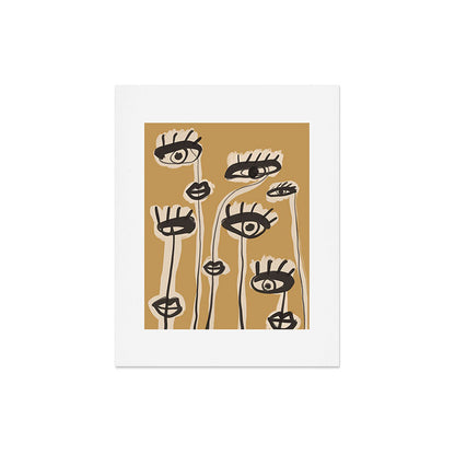 Abstract line art eyes 11 Art Print Gallery Image 4