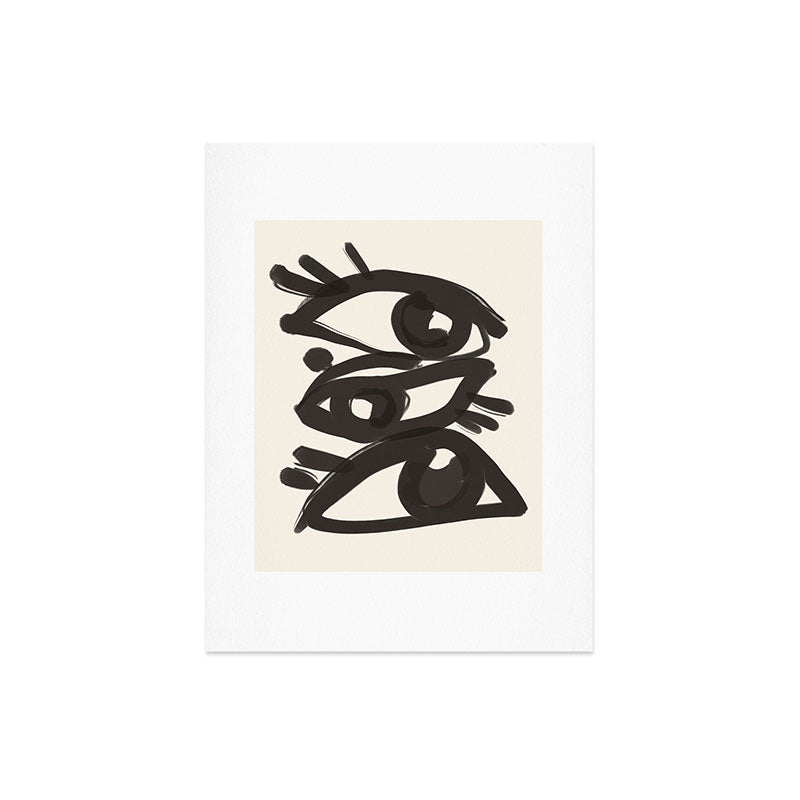 Abstract line art eyes 3 Art Print Gallery Image 6