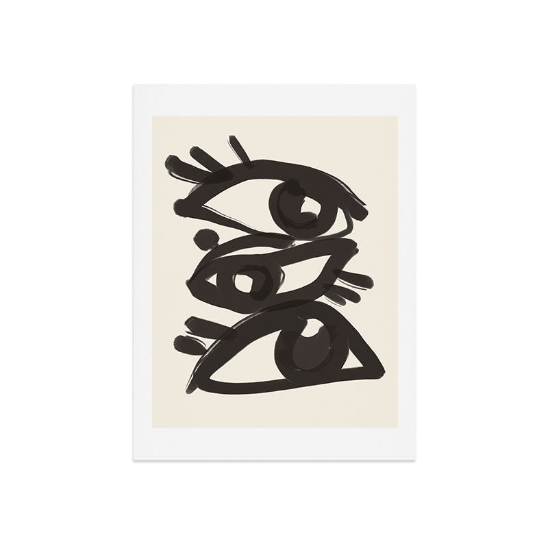 Abstract line art eyes 3 Art Print Gallery Image 7
