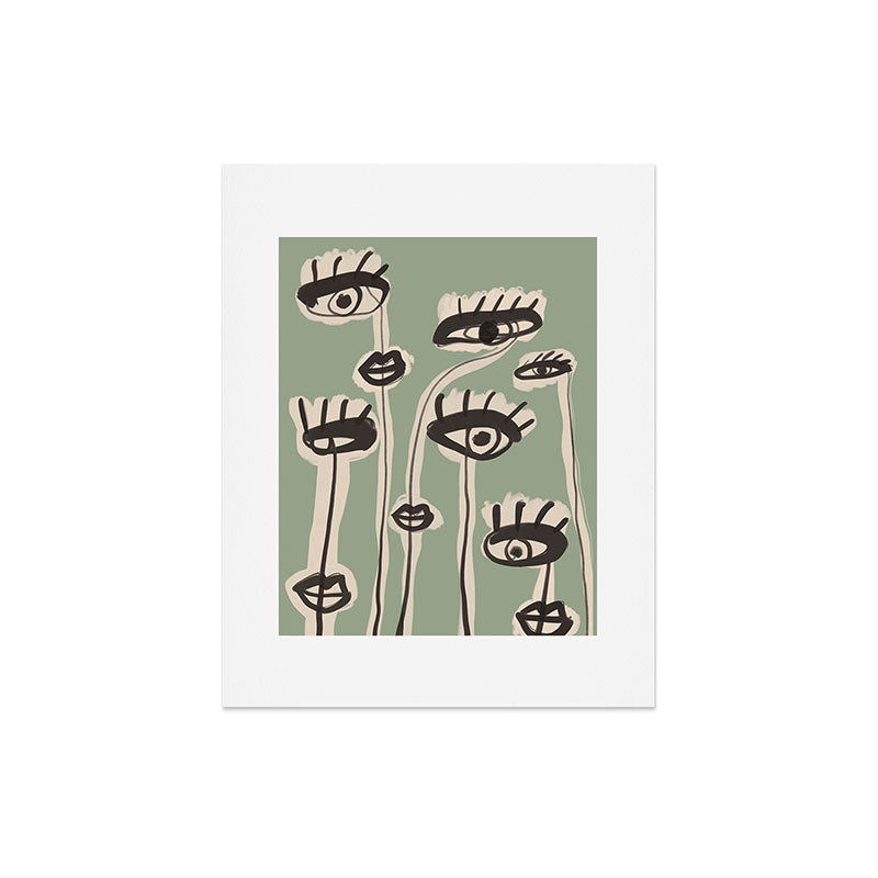 Abstract line art eyes 7 Art Print Gallery Image 5