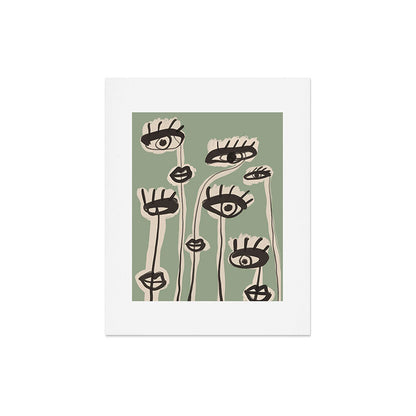 Abstract line art eyes 7 Art Print Gallery Image 5