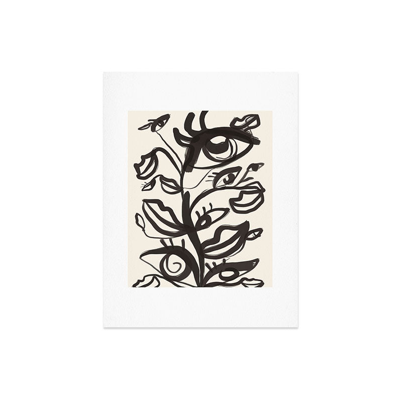 Abstract line art eyes Art Print Gallery Image 6