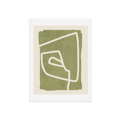 abstract minimal 57 Green Art Print Gallery Image 7