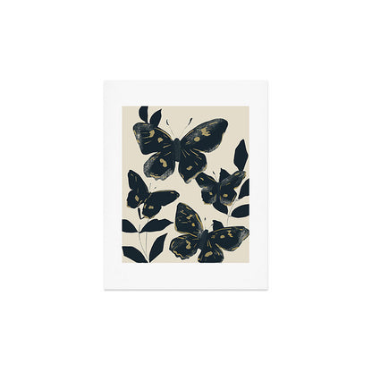 Black Butterflies Art Print Gallery Image 3