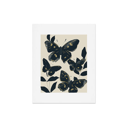 Black Butterflies Art Print Gallery Image 5