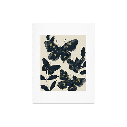 Black Butterflies Art Print Gallery Image 6