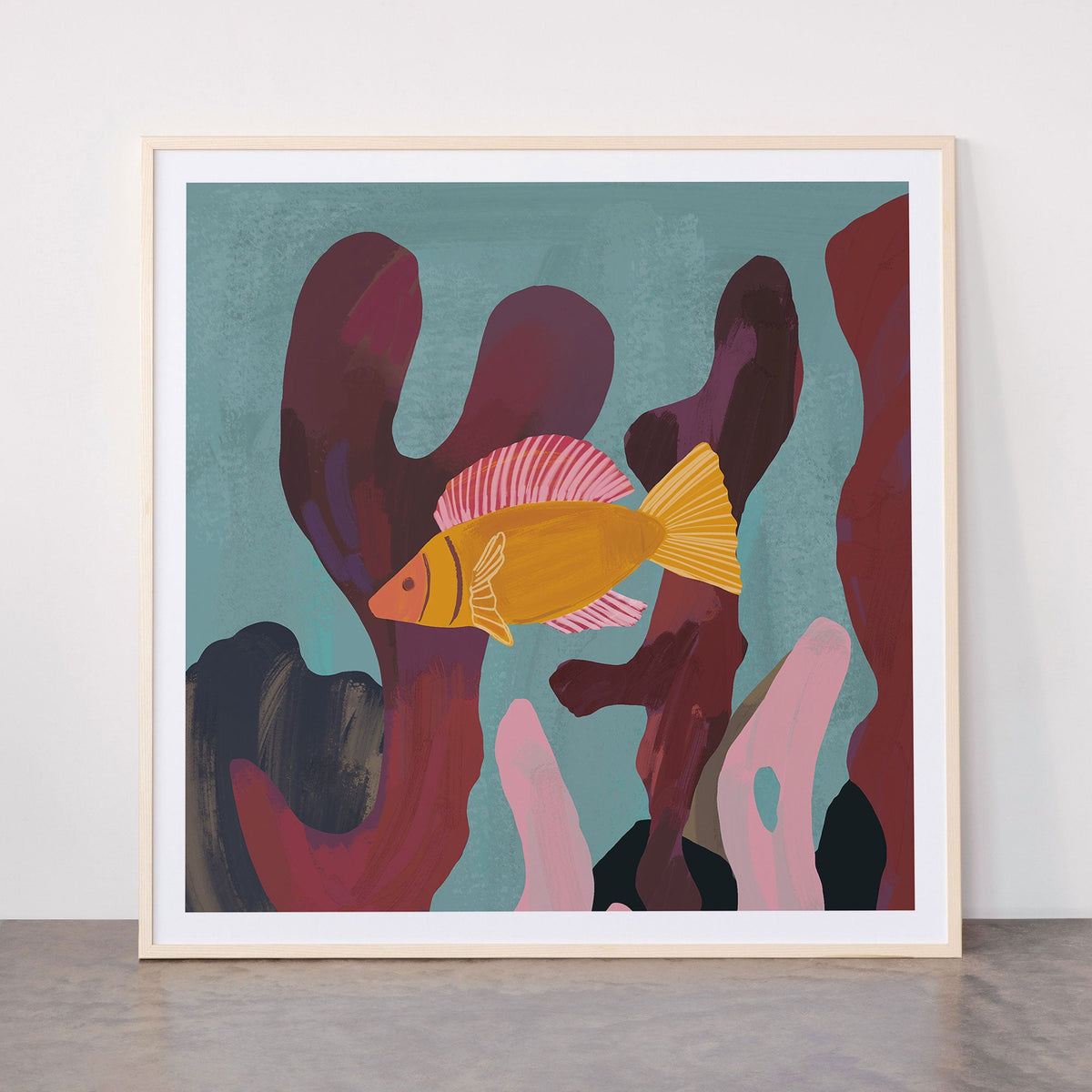 Coral and Fish Framed Art Print Gallery Image 9