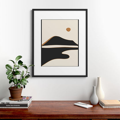 Minimalist Abstract Landscape 2 Framed Art Print Gallery Image 9