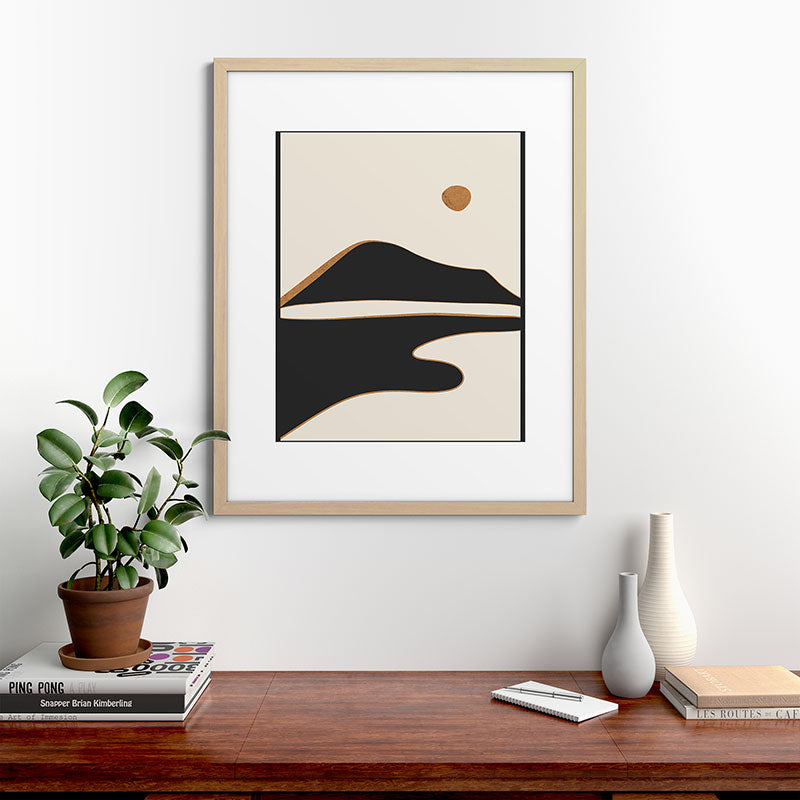 Minimalist Abstract Landscape 2 Framed Art Print Gallery Image 67